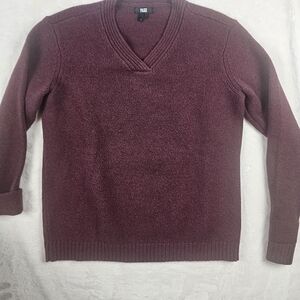 Paige denim sweater unisex medium 87% Wool blend 13% Nylon red velvet marl heavy